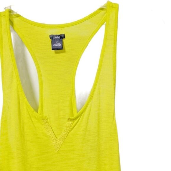 Aerie Neon Racerback Tank Semi-sheer Loose Green - Picture 3 of 6